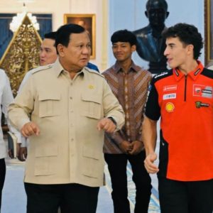 Bertemu Prabowo, Marc Marquez Ungkap Ingin Juara di MotoGP Mandalika