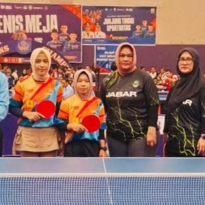 Pornas Korpri: Tundukkan Jabar, Ganda Putri Tenis Meja Sulsel ke Semifinal