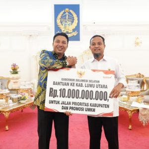 Lanjutkan Infrastruktur Seko Luwu Utara, Sudirman Suntik Rp10 M