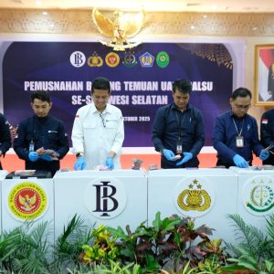 Botasupal-BI Sulsel Musnahkan 23.185 Lembar Uang Palsu: Temuan 2017-2024