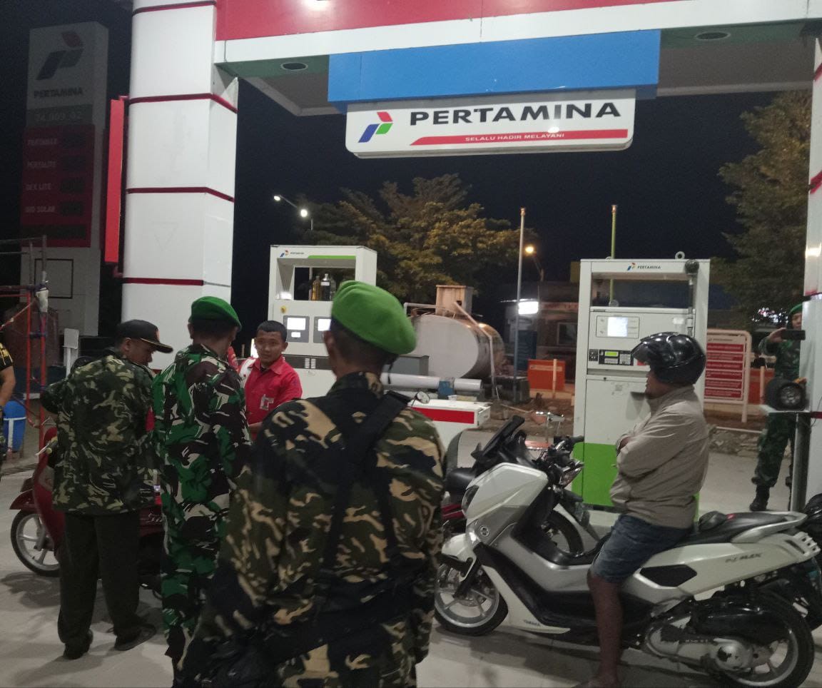 Koramil Majauleng Gelar Patroli Gabungan, Sisir Titik Rawan di Wajo