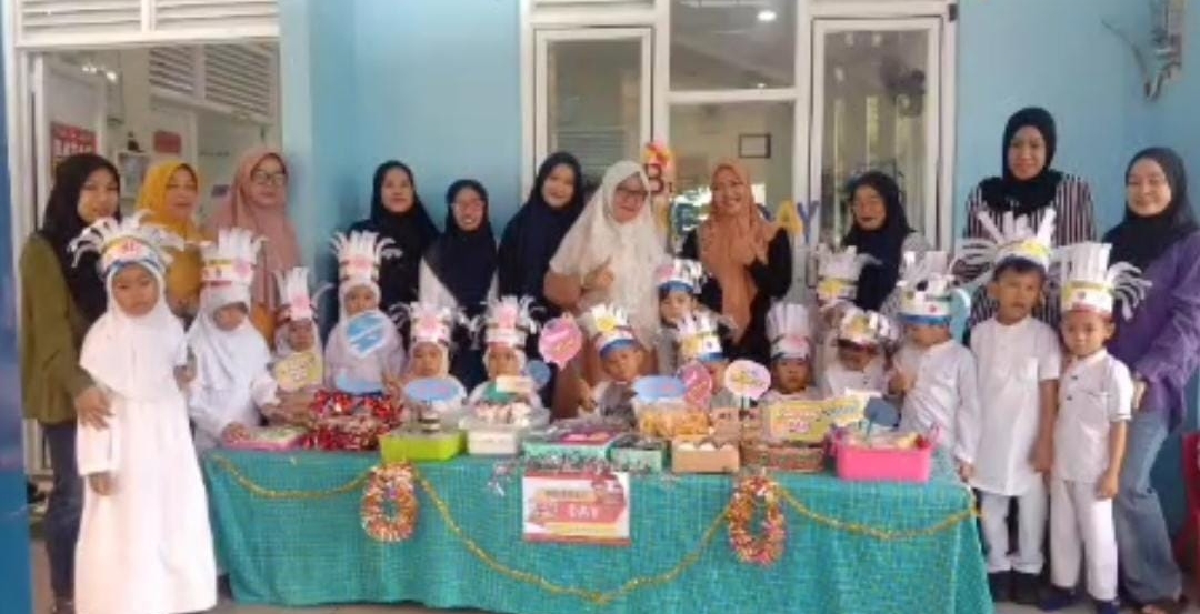Latih Jiwa Entrepreneuer Cilik, TK Putra III Malaka Gelar Market Day Meriah