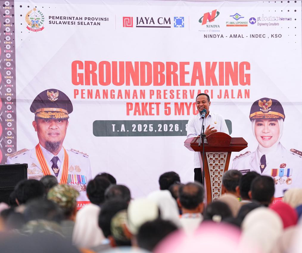 Proyek Jalan Bone-Soppeng-Barru Dimulai, Habiskan Rp383 M