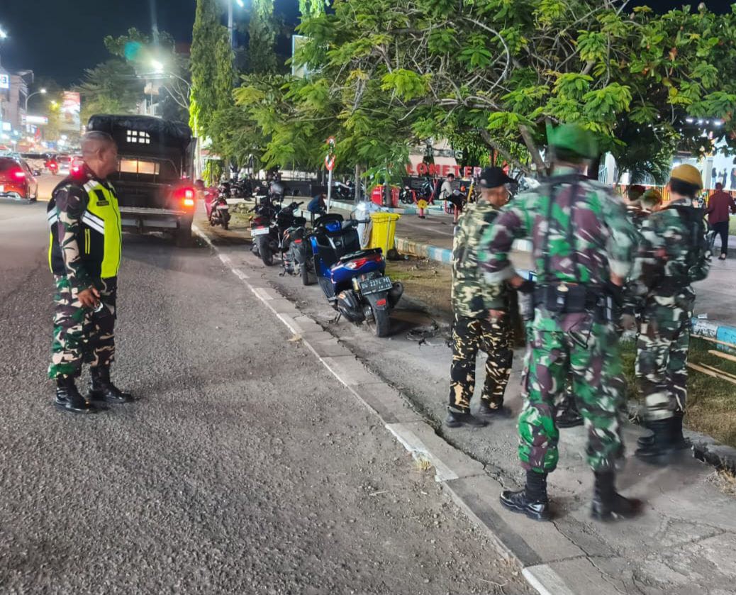 Koramil Tempe Wajo Gelar Patroli Gabungan, Sisir Objek Vital