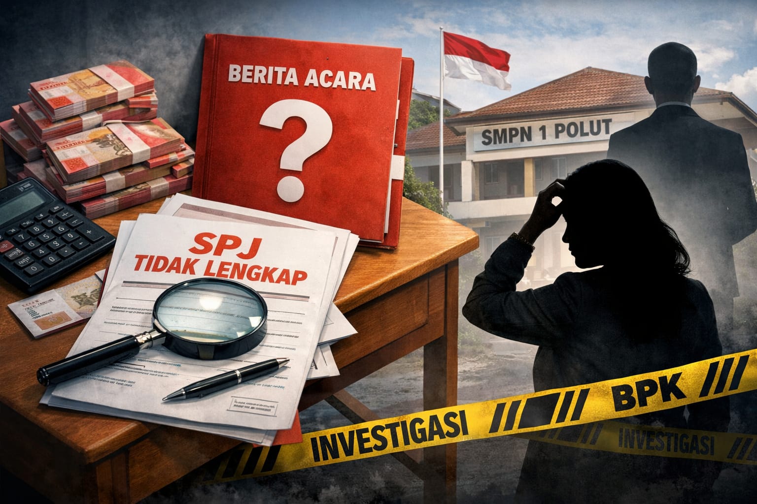 BPK Temukan Ketimpangan BOS di SMPN 1 Polut, Klarifikasi Kepsek Dipertanyakan