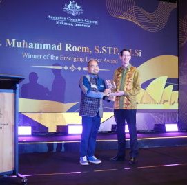 Kadiskominfo Makassar Raih Winner Of the Emerging Leader Award dari Australia