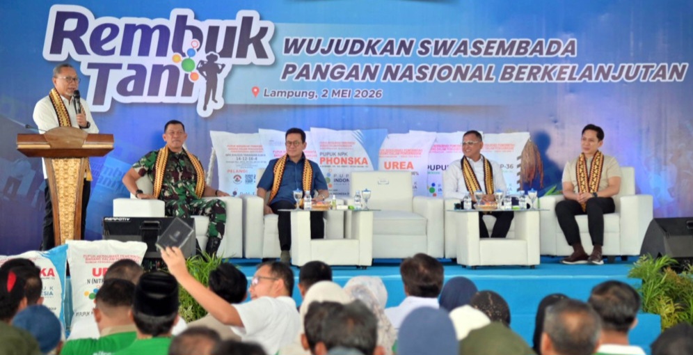 Dampingi Kunker Menko Pangan, Bupati Egi Pastikan Program Pangan Nasional Terealisasi di Lampung Selatan