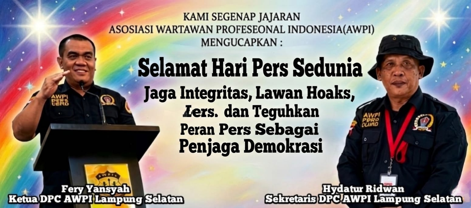 DPC AWPI Lampung Selatan Ajak Wartawan Jaga Integritas dan Lawan Hoaks