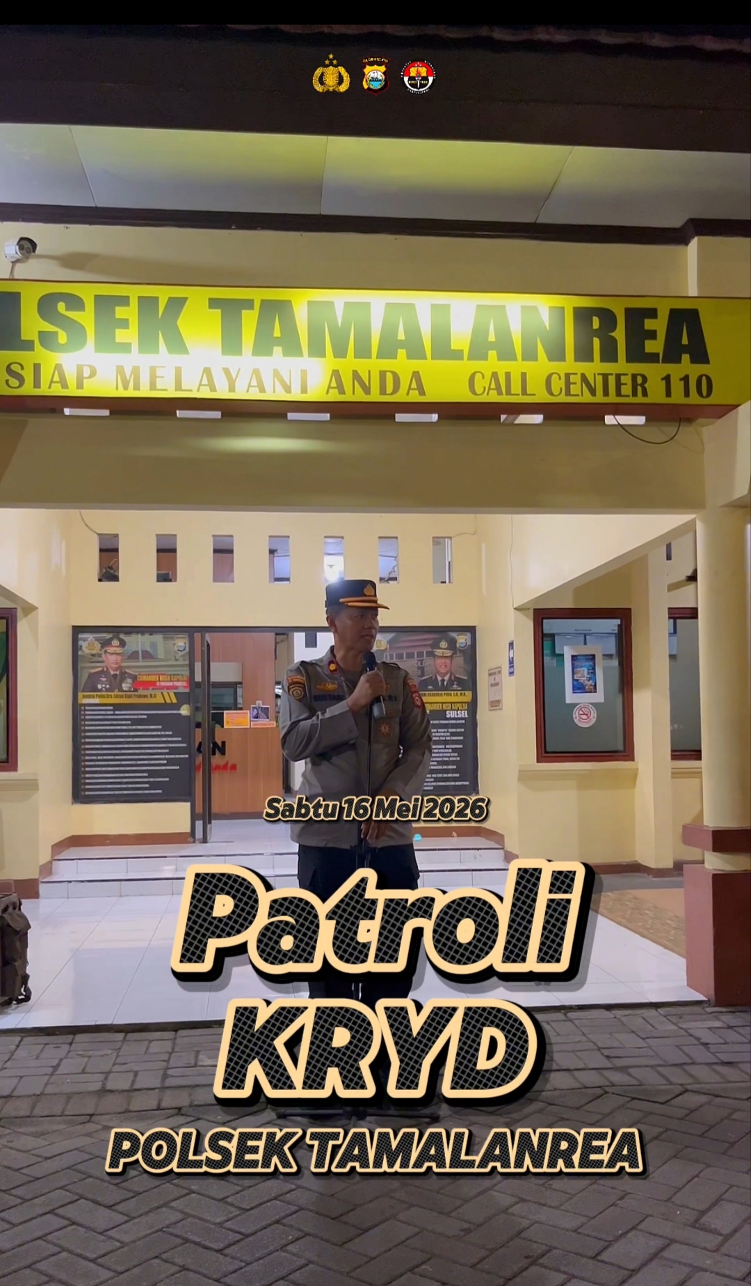 Kapolsek Tamalanrea Kompol Mustari Alam, S.Sos Pimpin Langsung Patroli KRYD Guna Antisipasi Gangguan Kamtibmas di Malam Hari