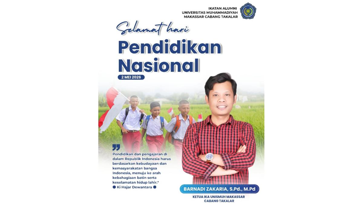 Hardiknas 2026 di Takalar, IKA Unismuh Kirim Pesan Menyentuh untuk Generasi Bangsa