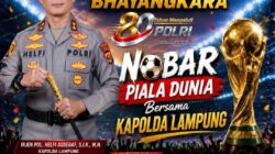 Kapolda Lampung Ajak Masyarakat Nobar Piala Dunia 2026 Malam Ini