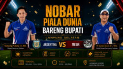 Malam Ini! Nobar Argentina vs Mesir di Lapangan Korpri Hadirkan Hiburan, UMKM, dan Doorprize