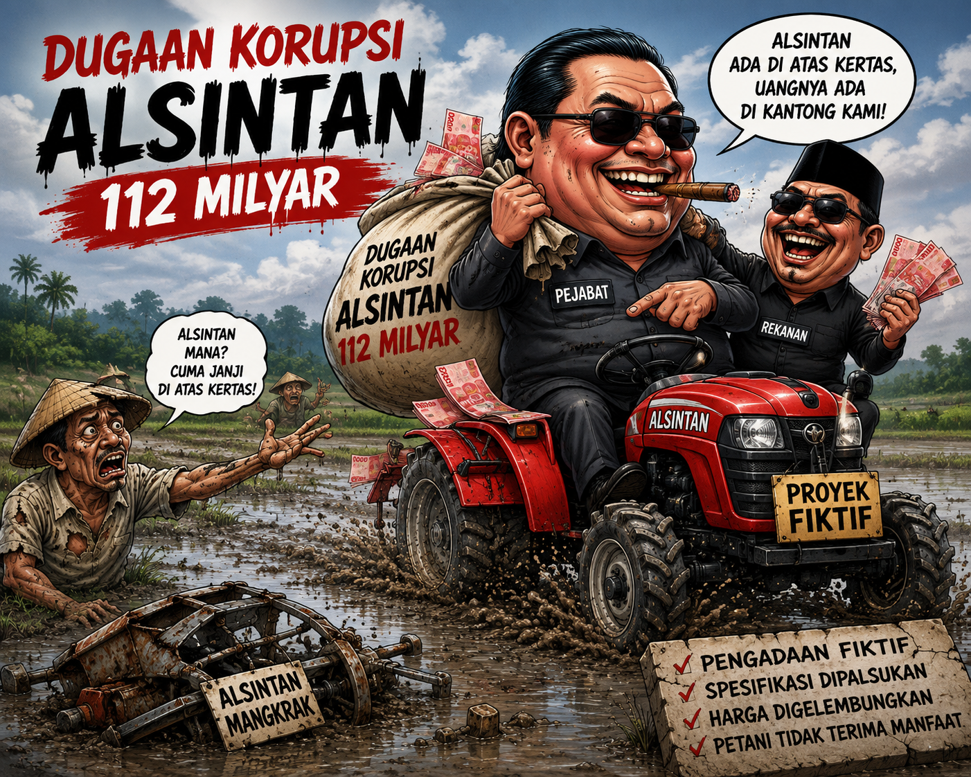 Membuka Kotak Pandora Rp112,4 Miliar Alsintan di Sultra: Ke Mana Jejak 3.092 Unit Bantuan Negara?