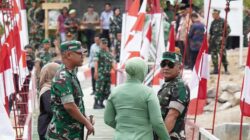 Pangdam XIV/Hasanuddin Tinjau Jembatan Garuda Merah Putih di Wajo