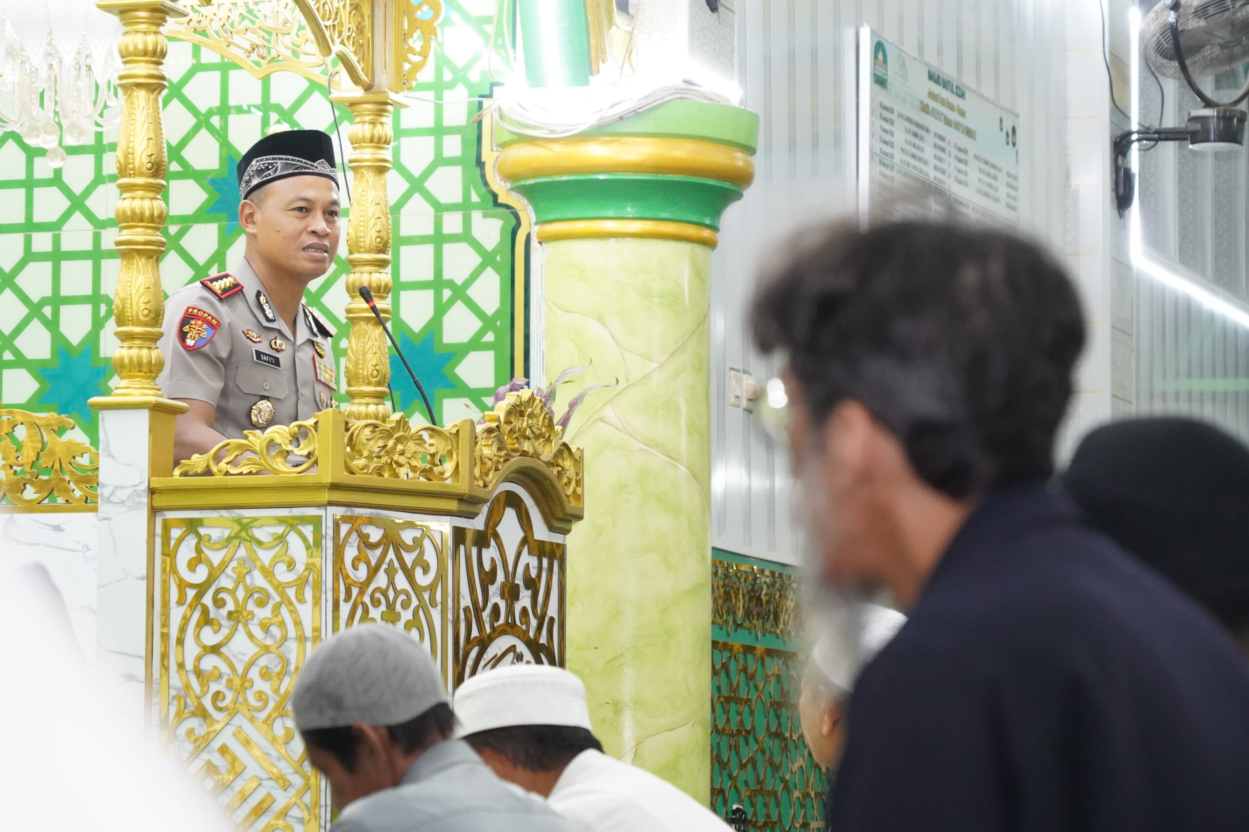 Safari Subuh di Baruga, Kapolresta Kendari Titip Pesan Penting ke Warga