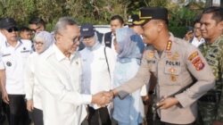 Kapolresta Kendari Dampingi Menko Pangan Temui Petani di Konawe Selatan